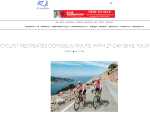 Cyclist Recreates Odysseus Route with 27-Day Bike Tour