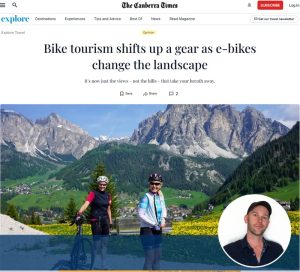 Bike tourism shifts up a gear as e-bikes change the landscape