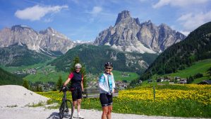 Sella Ronda Bike Tour Jo and Sharon Sella Ronda Bike Tour Jo and Sharon
