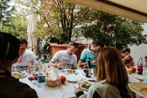 Lunch in kit in Barolo