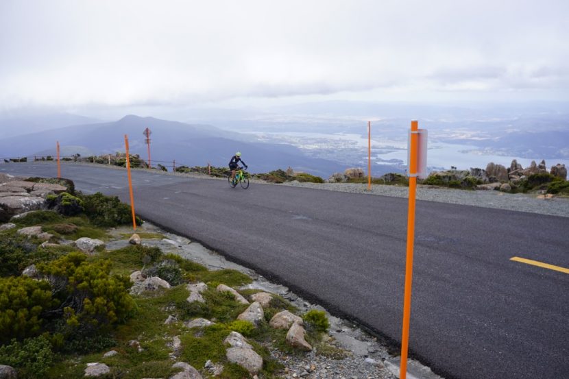 Mount Wellington Kunanyi Cycling Climb Tasmania top