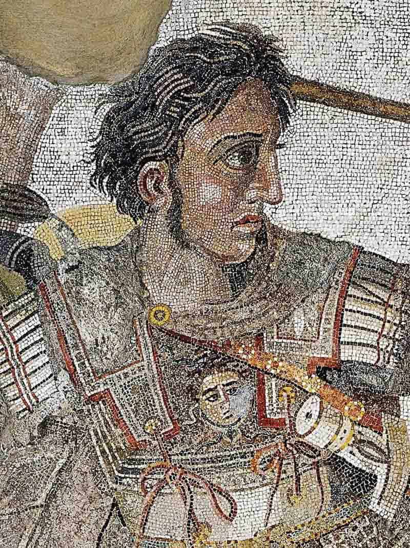 Portrait of Alexander the Great, the historical figure behind Bike Odyssey's tour