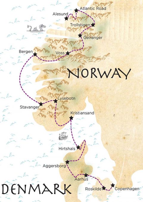 Vikings 2024 Route Map Bike Tour