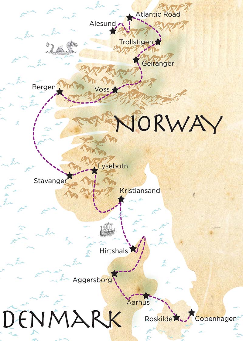 Vikings 2024 Route Map Bike Tour 