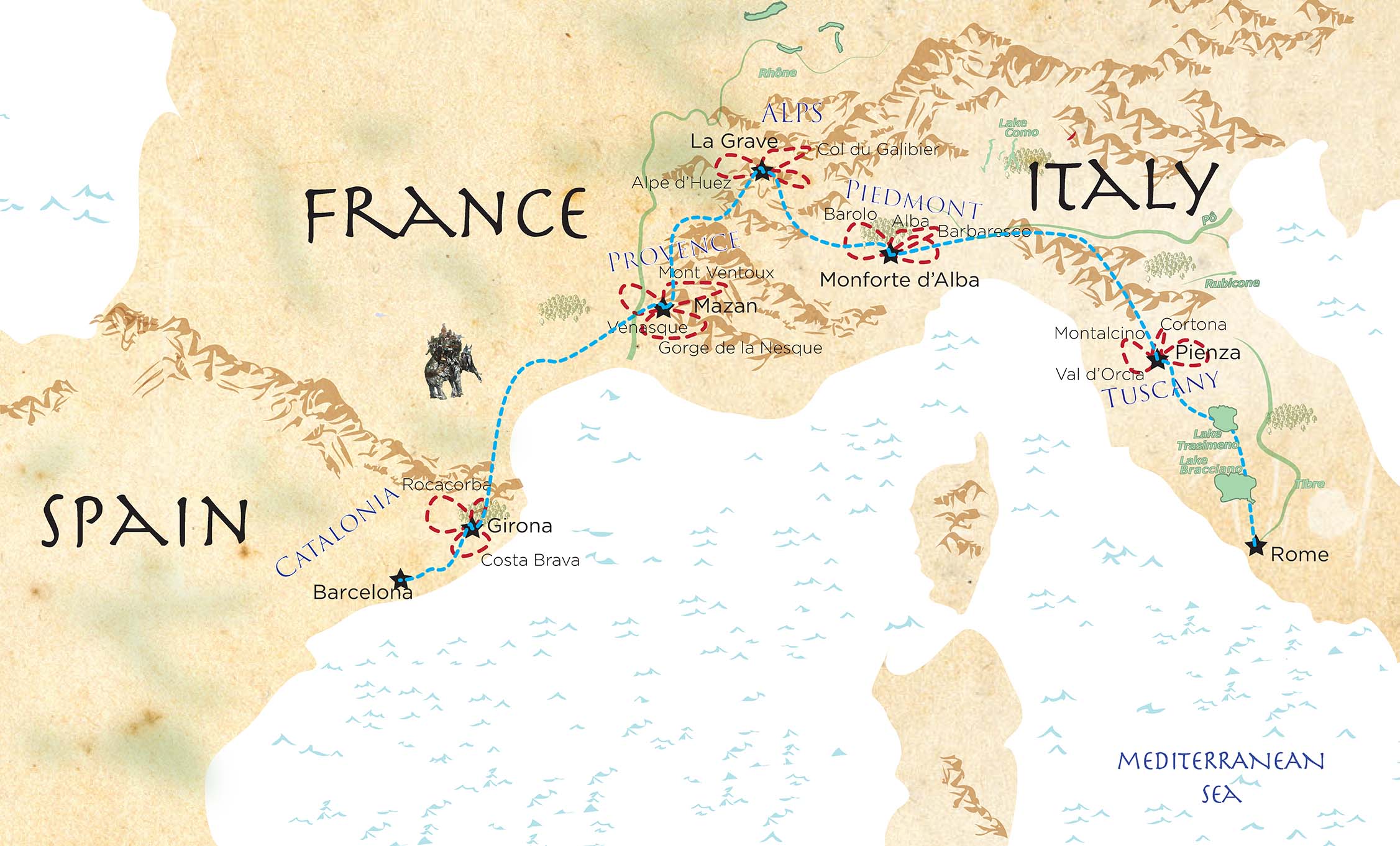 2026 Hannibal Highlights tour map