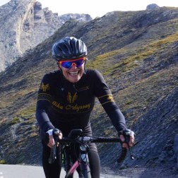 Rachael on the top of Col Agnel