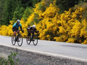 Belinda and Charlie speed through the Broom