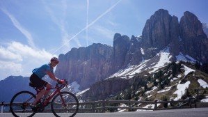 Sella Ronda Bike Tour Francesca climbs