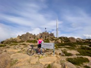THe Pinnacle Area Mount Wellington cycling