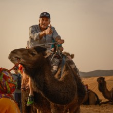 Riding the camels