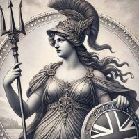 Portrait of Britannia, the historical figure behind Bike Odyssey's tour